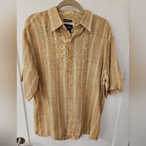NWOT - Linen "Utopia" Butterscotch Shirt - Size L